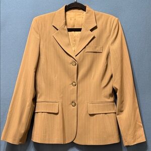 Women's Green Blazer Two Pockets Size L Italy